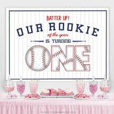 Lofaris Our Rookie Of The Year Is Turning One Birthday Backdrop